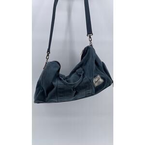 HERSCHEL SUPPLY CO. Blue Canvas Patch Logo Duffle Bag